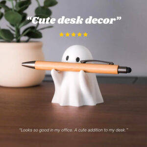 Wholesale Cute Ghost Pen Holder Resin Desk Decoration Gift
