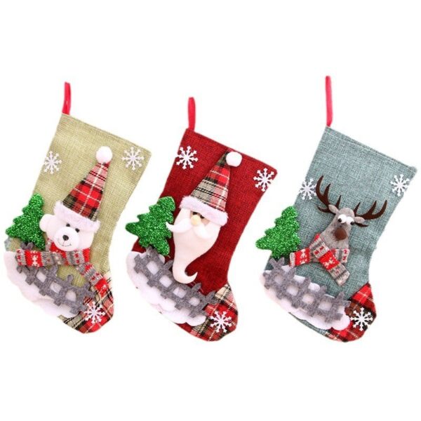 oly-c36f0085aceb35c6c24e4c031c61112f Wholesale Santa Claus Christmas Stocking Boutique Home Decor Gift Bag