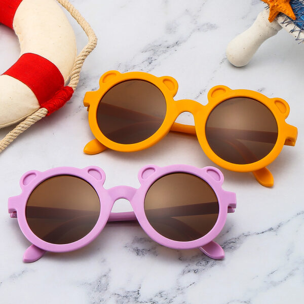 oly-c371cecc430355af80afe215ddd2920c Wholesale Stylish Cute Bear Children's Sunglasses UV400 Protection PC Lenses Fashion Accessory