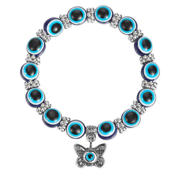 oly-c37da3e616f26454a6b53d8603542f0a Wholesale Blue Evil Eye Anklet Alloy Pendant Fashion Accessory Gift for Women