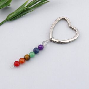 White k love key ring