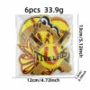 oly-c3be29957b4396318890a06c7c34ab1a Wholesale Cartoon Baseball Embroidered Patch - Yellow with Gold Edge Iron-On Clothing Accessory for Gift or Resale