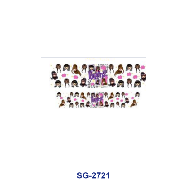 Wholesale 8pcs Mixed Variety Figure Floral Print 3oz Cup Stickers Wrap OLY Exclusive
