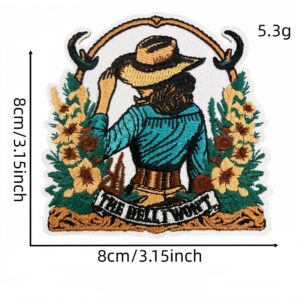 Cowboy girl cloth sticker 10 #