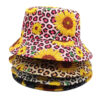 oly-c3d381634540fb7f56489938a6df1605 Wholesale Reversible Sunflower Print Bucket Hat Sun Protection Fashion Accessory for Daily Wear
