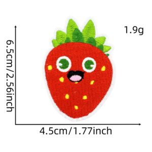 Strawberry cloth stickers 9#
