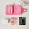 oly-c3d81bd848d7dd81dde8c8fb5a3725fe Wholesale Korean Style Plush Mini Card Holder Cute and Girly Solid Color Snap Button Card Holder Student Keychain Earphone Case for Women