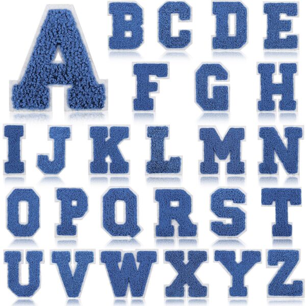 oly-c408253faf2b3a5d24c2930df59fdac7 Wholesale White and Blue Letter Towel Embroidered Patch DIY Decorative Accent for Clothing