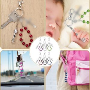 Purple pearl + holy water bottle keychain (with sticker)