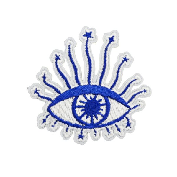 oly-c43b16af83501b4c16cbce3ed30b29db Wholesale Polyester Thread Blue Evil Eye Embroidery Patch Stylish Decorative Accent