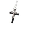 oly-c452b1b6c4ae802c2af14f11e00d6bae Wholesale Alloy Double Pendant Wooden Cross Necklace Long Chain Gothic Style Fashion Accessory for Resale