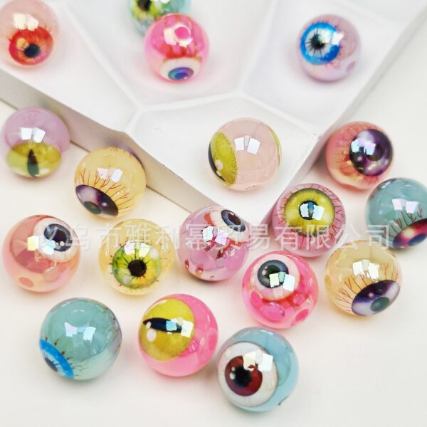 Wholesale 16mm Acrylic Jelly Eyeball Beads for DIY Jewelry Making Craft Supply
