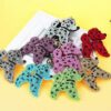 Wholesale Rhinestone Teddy Dog Keychain Bag Charm Decorative Car Key Accessory