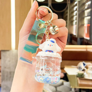 Oil bubble beads luminous quicksand bottle-puppy Blue / Single OPP bag packaging