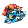 oly-c47926b05411e3d799ab1037ca4a9ef5 Wholesale Chic Orange Double Sided Fisherman Hat with Colorful Coconut Tree Print Unisex Sun Hat