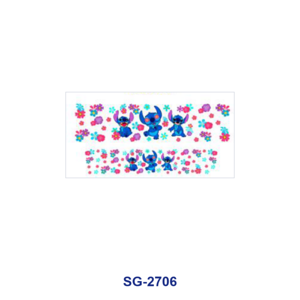 oly-c48bab2edc7d6d1e48ffda0c1b2c78d6 Wholesale 8pcs Kawaii Cartoon Bow Floral Print 3oz Cup Stickers Wrap OLY Exclusive