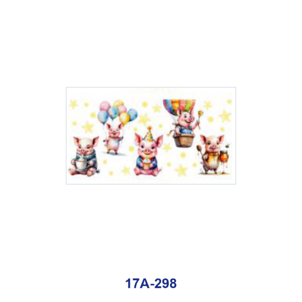 oly-c491b2ca057a115c121c4ba2c16fad2f Wholesale 5pcs Summer Autumn Cute Cartoon Pig Sports Beach Harvest Party Balloon Mixed Decor Prints 16oz Cup UV DTF Wraps
