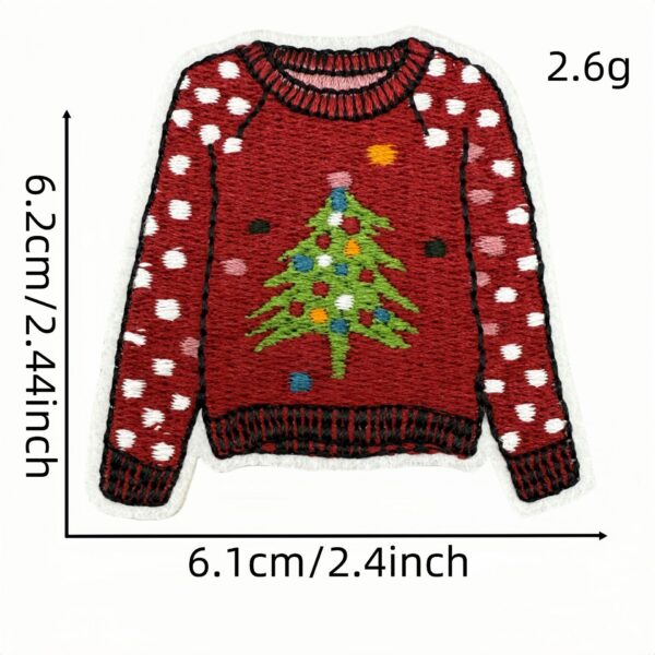 Wholesale Embroidery Thread Christmas Cloth Stickers Cartoon Cute Decorative Accent for Home Decor and Fashion Accessory