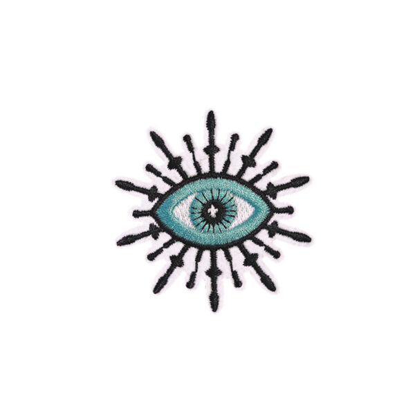 Wholesale Devil's Eye Embroidered Patch Iron-On Decorative Accent for Bags & Clothing