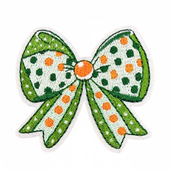 oly-c49c48e57e07afeb3483e7ad913bd84a Wholesale Cartoon Green Bow Embroidery Patches Set of 9 - Decorative Accent, Gift or Resale