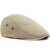 Wholesale Retro Lightweight Linen Peaked Cap for Summer Sun Protection
