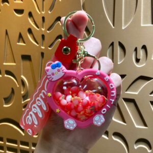 Oiled sanrio love pendant-kt cat / Single opp bag packaging