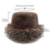 Wholesale Fashion Winter Bucket Hat Imitation Mink Fur Warm Ear Cover Women's Resale Hat