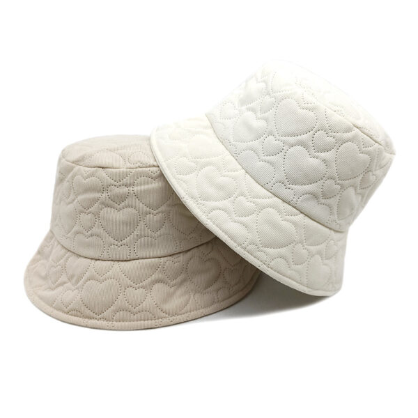 oly-c4d473a70e7b5601e46336501d0db9a8 Wholesale Heart Pattern Corduroy Fisherman Hat for Women Winter Warm Sunscreen Light Green Boutique Hat