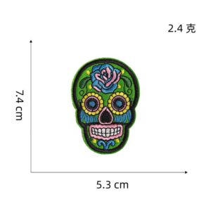 9# skull cloth sticker