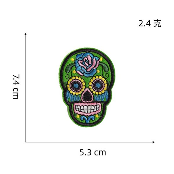 Wholesale Punk Skull Embroidered Patch - DIY Fashion Accessory for Party Decor and Boutique Resale