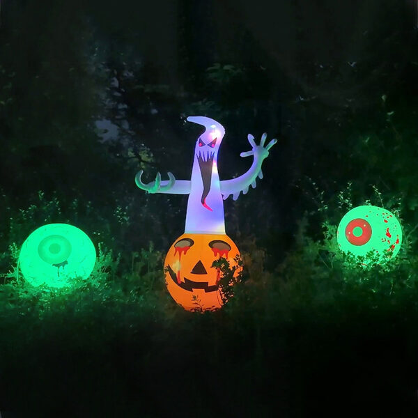 oly-c4ea0486f8772114e6762cc8dd3e4fa1 Wholesale Inflatable Halloween Pumpkin Ghost Decoration with LED Light for Party