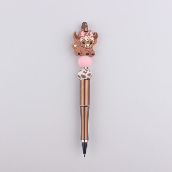 oly-c5072e26b6b3e96aa754af2a68ade05c Wholesale Fashion Beaded Pen with Colorful Plastic and Silicone Beads DIY Craft Pen for Office Decor or Gift
