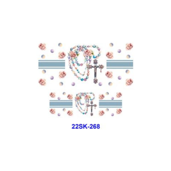 oly-c51876da5d86c099938c7630a2f73ded Wholesale 8pcs Floral Religious Mini Keychain Sticker