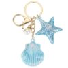 oly-c52400d247dd7a57c00f5aafbf59bb0b Wholesale Ocean Design Resin Keychain Pendant - Cute Marine Starfish & Scallop Bag Charm, Car Key Accessory, Gift for Junior