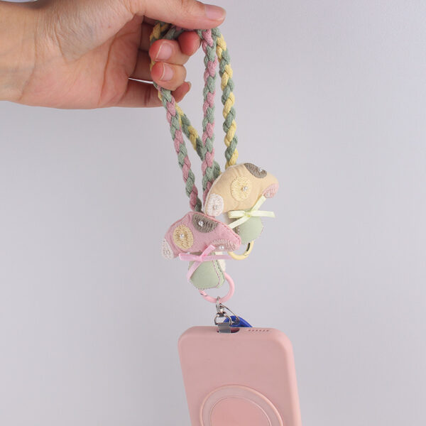 oly-c52bfc74022d38cd3301345270b1f4b2 Wholesale Cute Mushroom Forest Silicone Phone Wrist Strap Keychain Trendy Party Gift Accessory