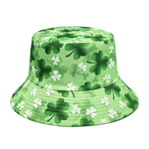 Wholesale Four Leaf Clover Reversible Fisherman Hat Stylish Sunscreen Hat for Women Gift Idea