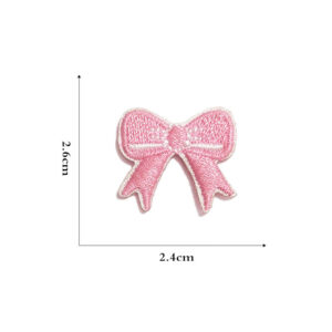 Self-adhesive Watermelon Red Bow Cloth Sticker -15#