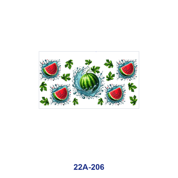 oly-c5566de121f06c54aea3fe6cd4e8a32f Wholesale 5pcs Water Splash Fresh Tropical Fruit Green Leaf Daisy Realistic Watercolor Mixed Print 16oz Cup UV DTF Wraps