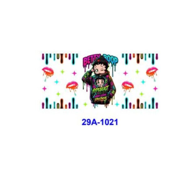 oly-c563f7c7debdc80a1ec364b7af2a7857 Wholesale 16oz Cool Girl Cartoon Series Cup UV DTF Wraps