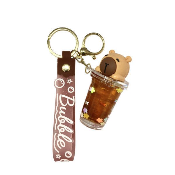 Wholesale Acrylic Capybara Keychain Oil Pendant Trendy Bag Charm Boutique Resale Gift