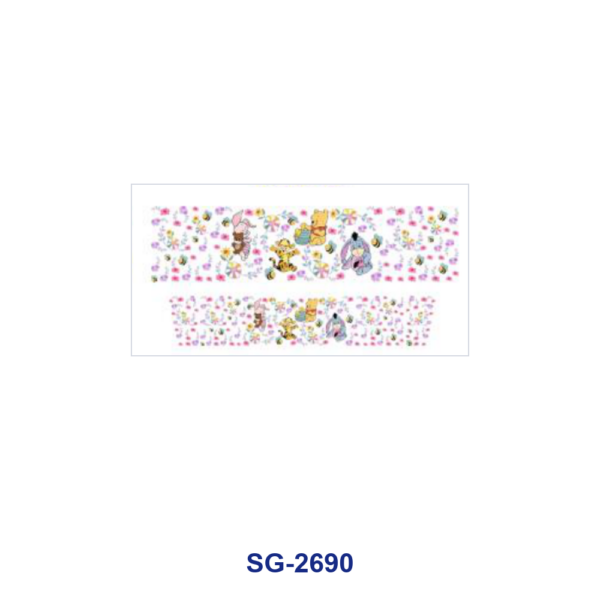 Wholesale 8pcs Cute Cartoon Floral Heart Print 3oz Cup Stickers Wrap OLY Exclusive