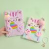 Wholesale Cute Cat Plush Notebook Trendy Design Lock Journal for Kids Creative Diary for School