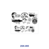 Wholesale 8pcs Gothic Vintage Mini Cup Keychain Sticker
