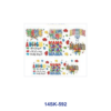 oly-c59b7fa4f2e6ad725e89de1656b68e7a Wholesale 2/4/8pcs Christmas Sports Mama Graphic Mini Cup Keychain Sticker OLY Exclusive