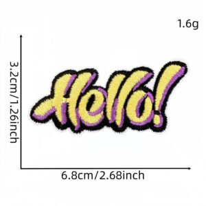Hello hello cloth sticker 16#