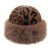 Wholesale Leopard Print Faux Fur Winter Hat with Ear Flaps for Women Resale Fashion Accessory