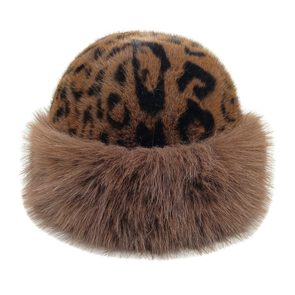 Wholesale Leopard Print Faux Fur Winter Hat with Ear Flaps for Women Resale Fashion Accessory