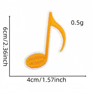 Musical note cloth sticker 22#