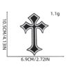 Wholesale Colorful Cross Embroidered Patch Decorative Fabric Sticker for Clothing Home Decor