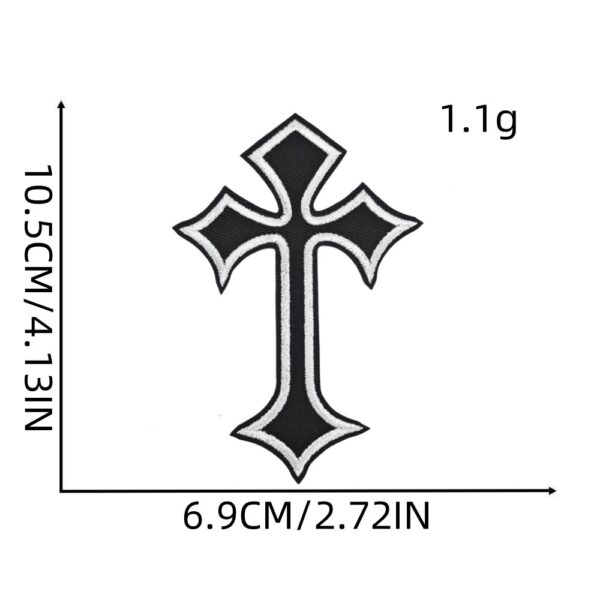 Wholesale Colorful Cross Embroidered Patch Decorative Fabric Sticker for Clothing Home Decor